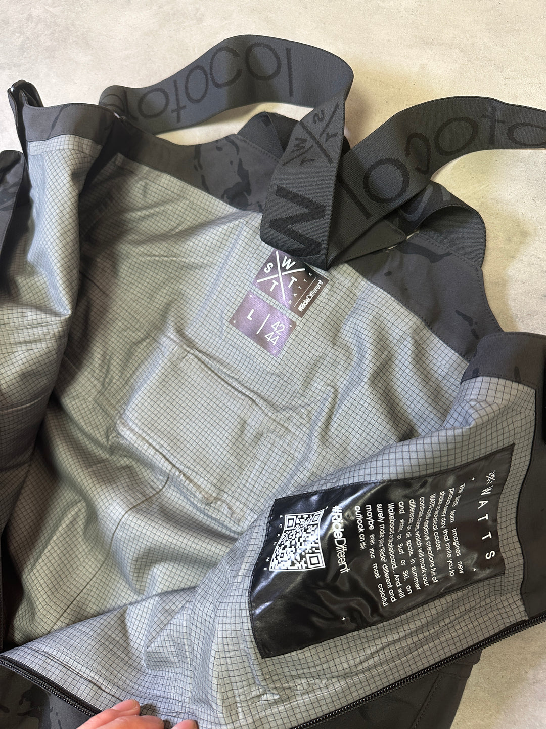 WATTS X-Cork Ski Pants - Anthracite Gray Camouflage
