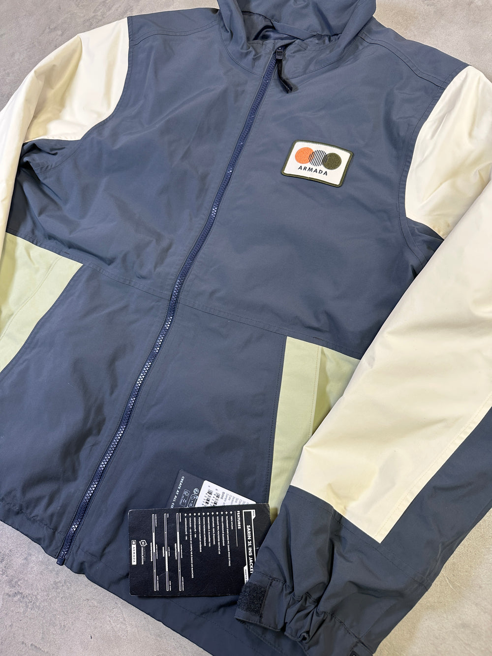 Armada Sarin 2L women’s insulated ski and snowboard jacket with waterproof breathable construction. indigo macha