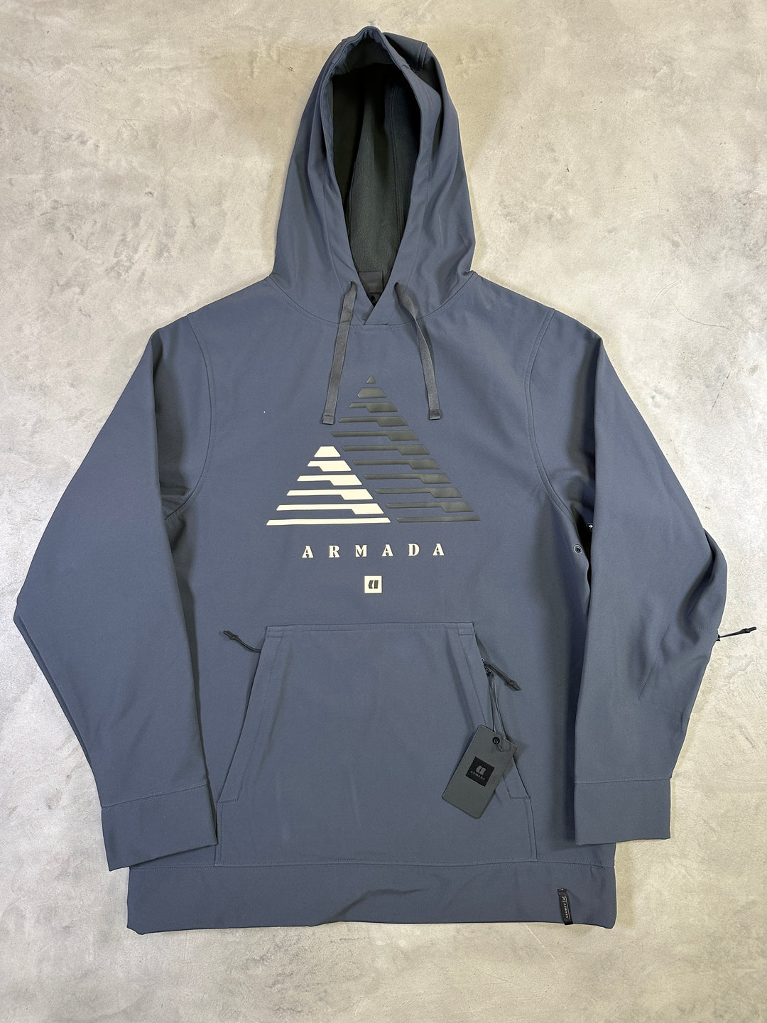 Armada Wilkel rideable snowboard hoodie with water-resistant fabric and helmet-compatible hood.