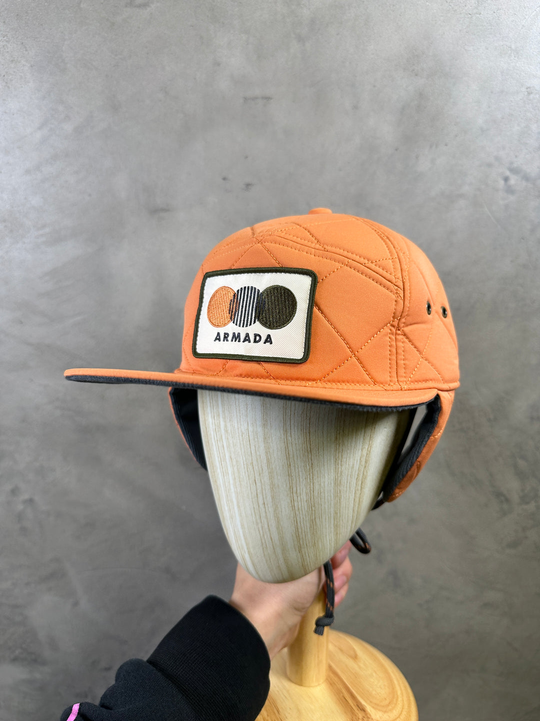 Armada Seven Panel Quilted winter hat with insulated quilted design and structured fit.