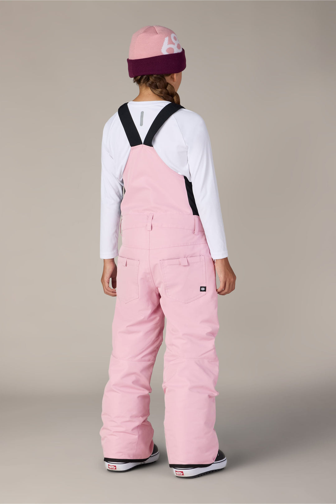 686 Girls Sierra Insulated Bib in Smokey Lilac - view 2