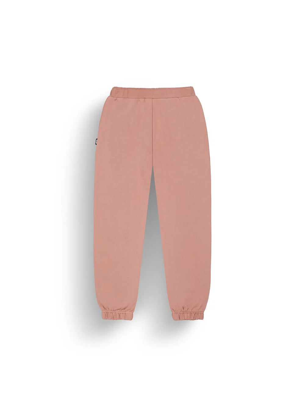 Pink sweatpants on a white background