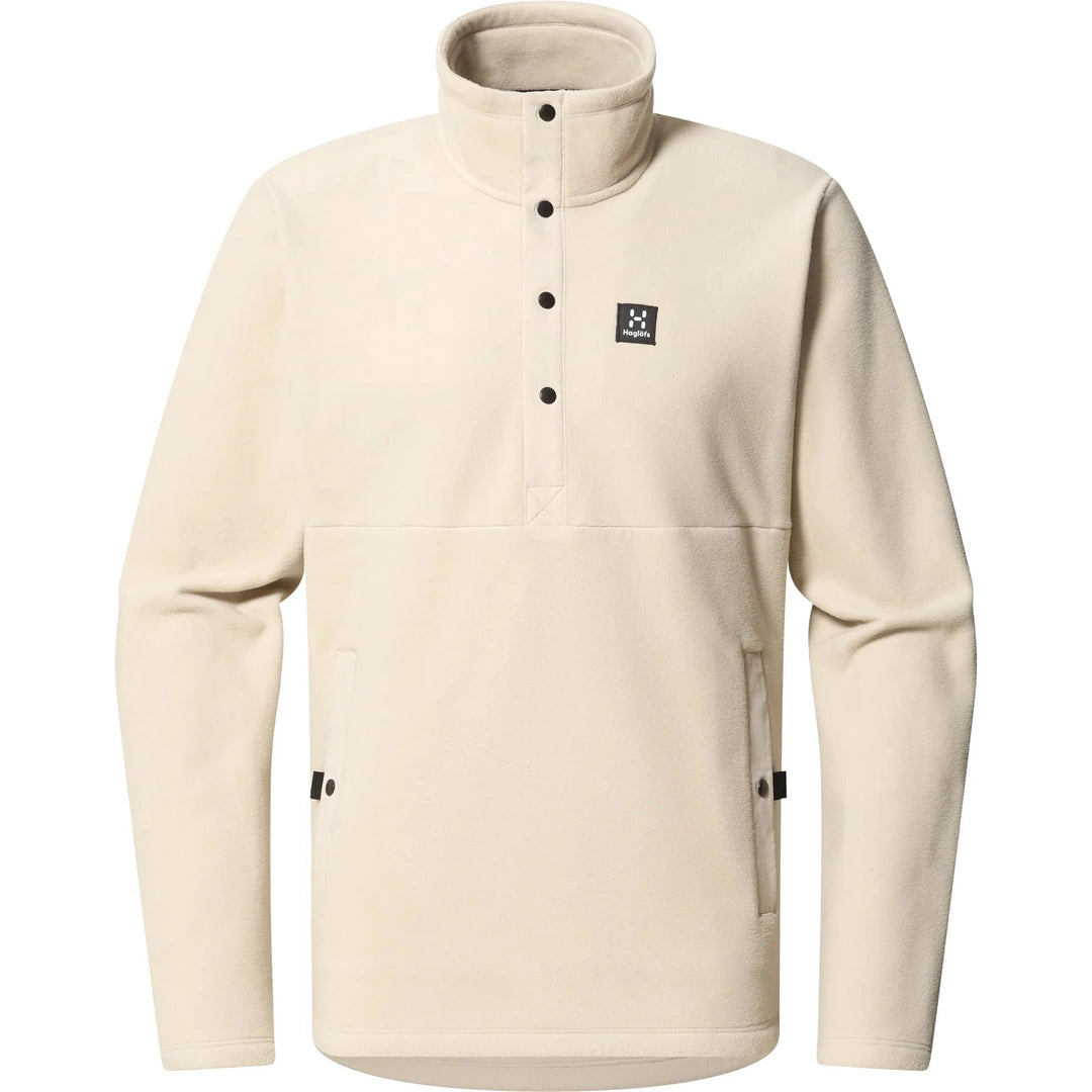 Beige jacket with a brand logo on a white background