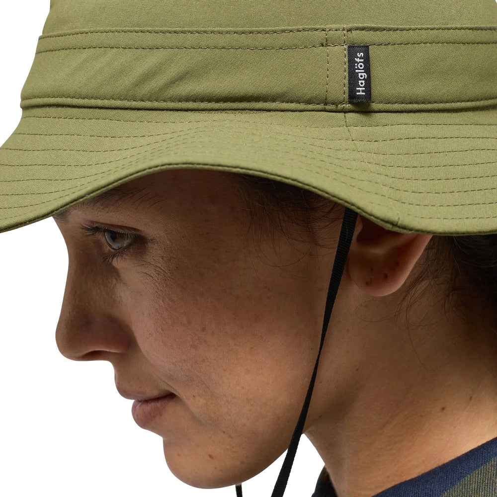 Haglöfs Solar IV Hat lightweight breathable outdoor cap close up