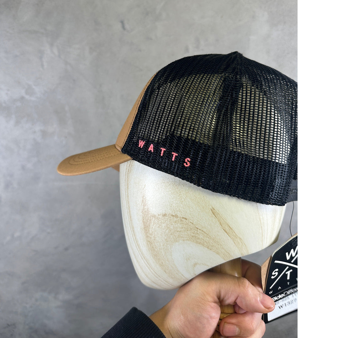 WATTS Tribe Cap - Brown Pink Neon