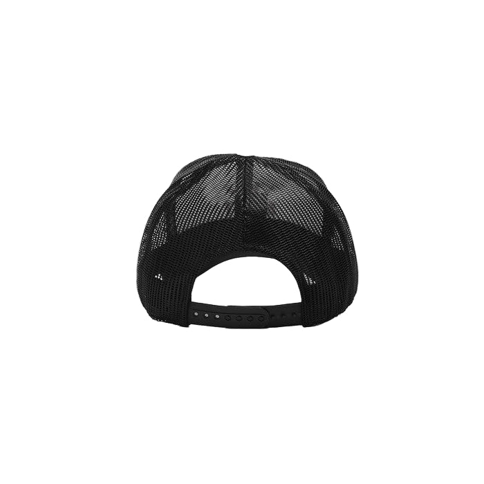 back view of Light Blue & Orange Tribe Cap with adjustable strap