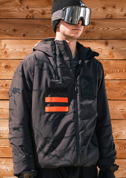 WATTS X-Wear Ski Jacket - Anthracite Gray Camouflage