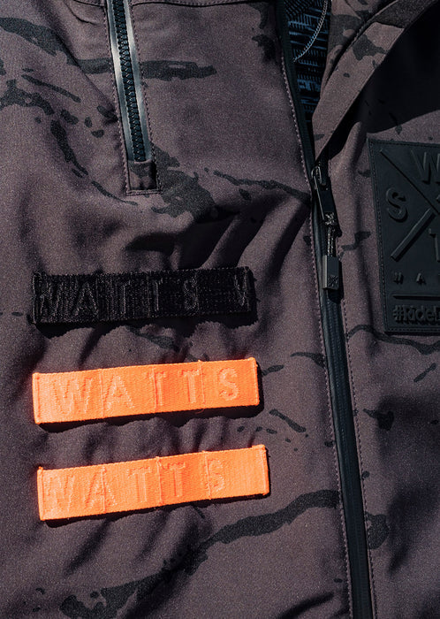 WATTS X-Wear Ski Jacket - Anthracite Gray Camouflage