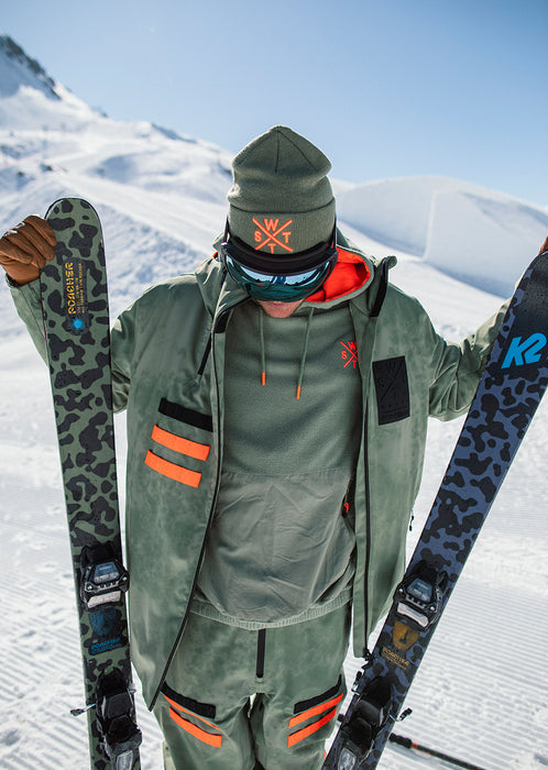 WATTS X-Wear Ski Jacket - Olive Tie & Dye