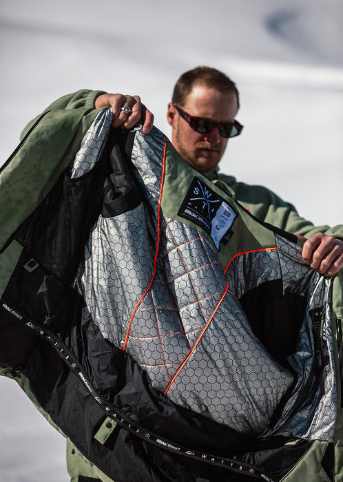 WATTS X-Wear Ski Jacket - Olive Tie & Dye