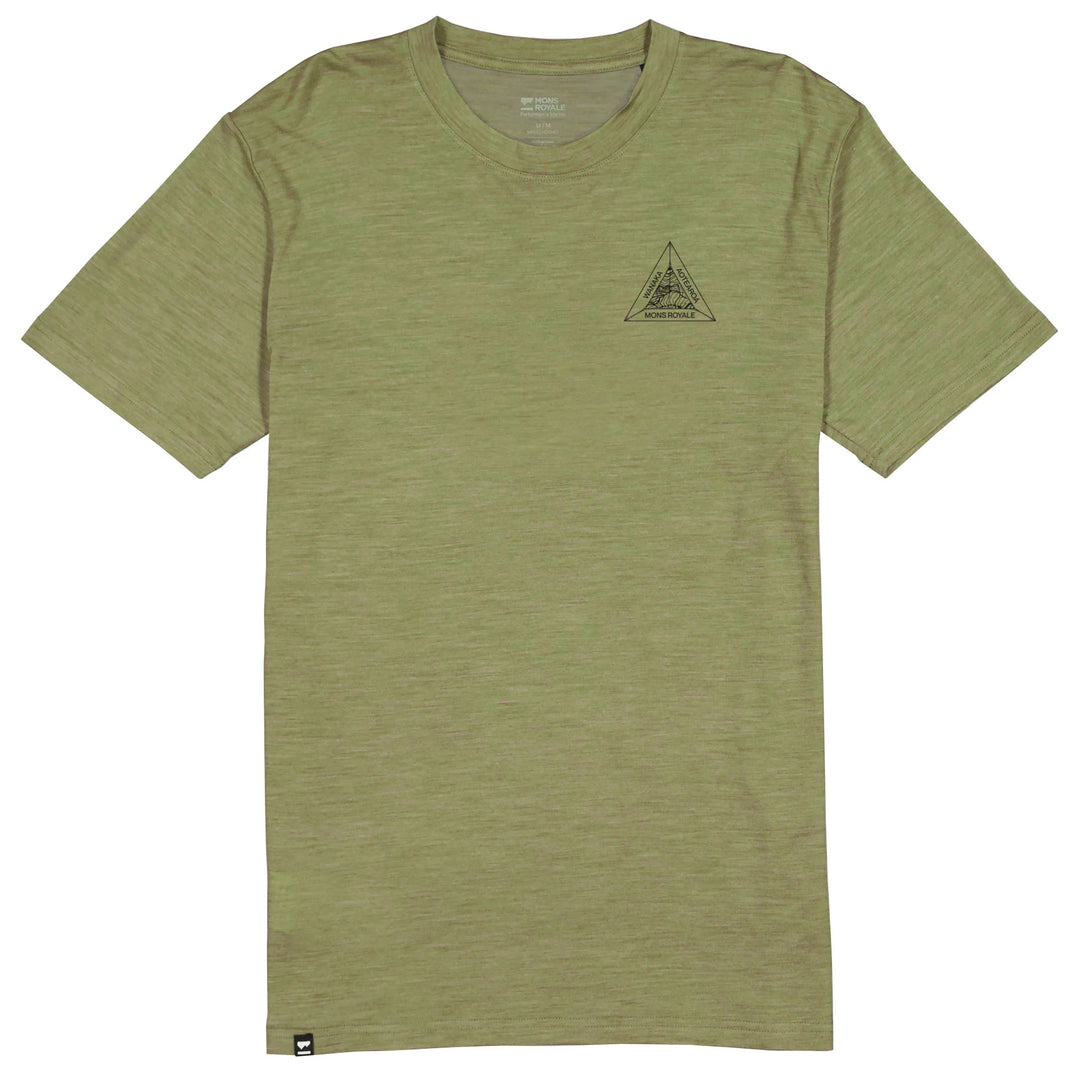 Mons Royale Zephyr Merino Tencel T-Shirt Chestnut for men. 