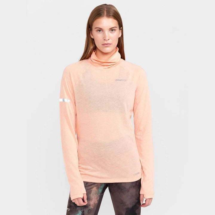 ADV SubZ Wool LS Tee W - Cosmo-Melange - SAMPLE DROP
