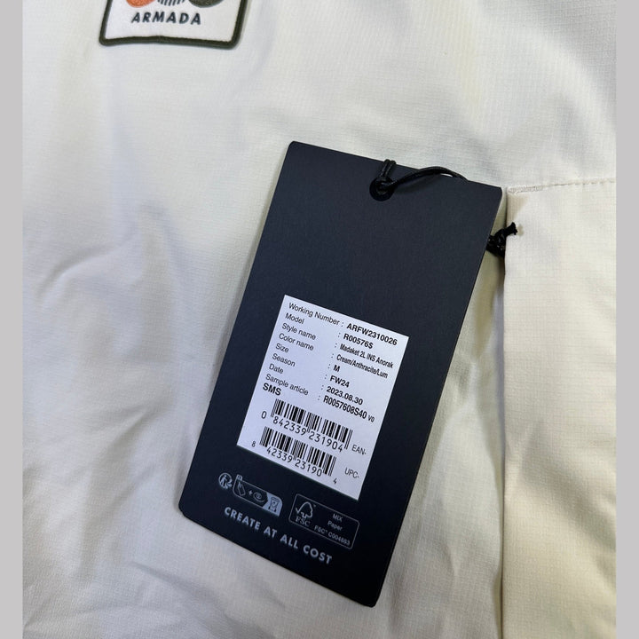 Armada Madaket 2L Insulated Anorak - Cream - SAMPLE DROP