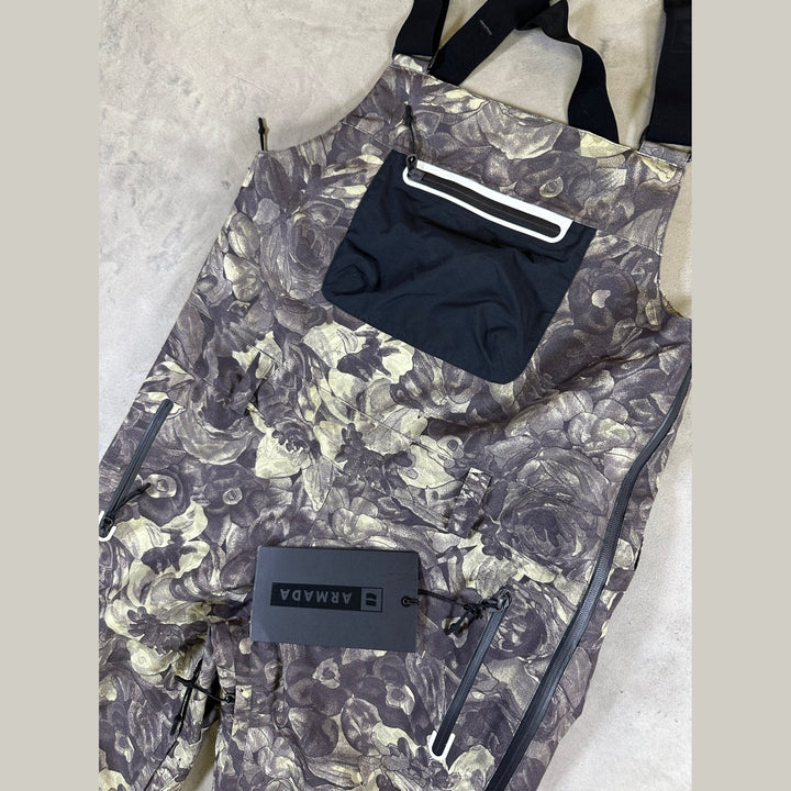 Armada Pascore 2l Bib Pants - Floral Camo Black - SAMPLE DROP