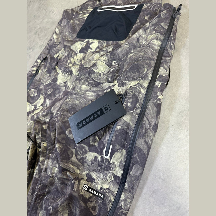 Armada Pascore 2l Bib Pants - Floral Camo Black - SAMPLE DROP