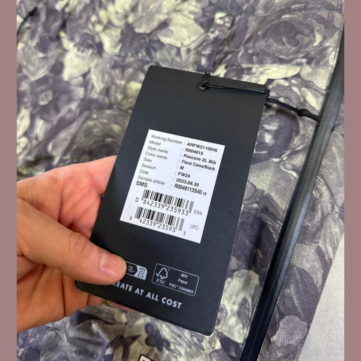 Armada Pascore 2l Bib Pants - Floral Camo Black - SAMPLE DROP