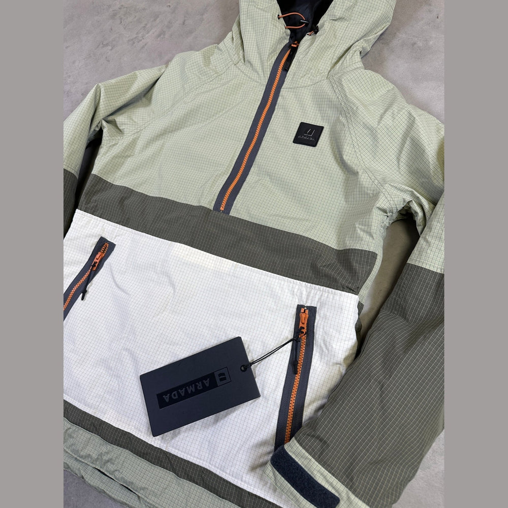 Armada Rosalie 2L Insulated Anorak - Macha Olive Cream - SAMPLE DROP