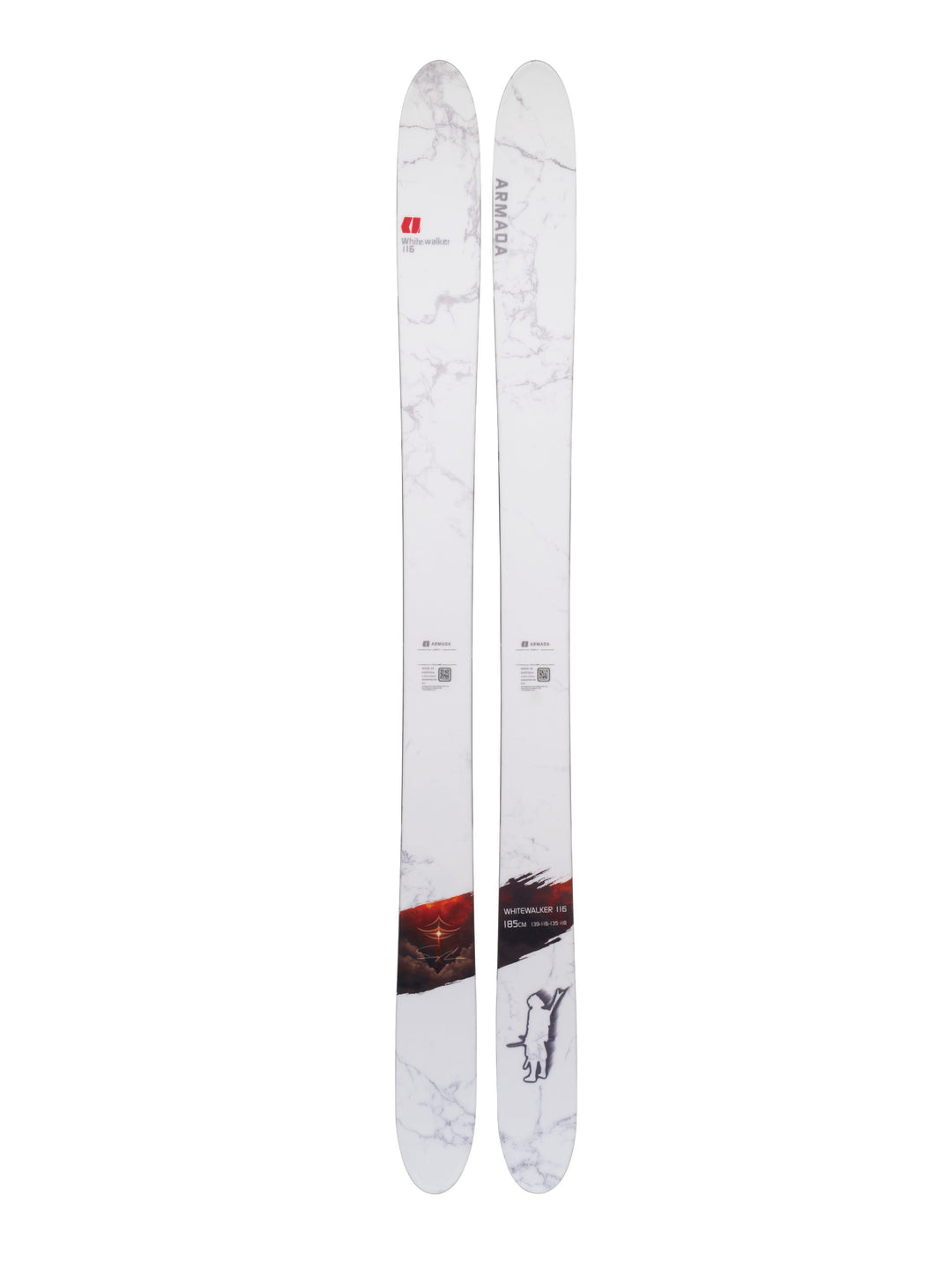Armada Whitewalker 116 skis – topsheet and base