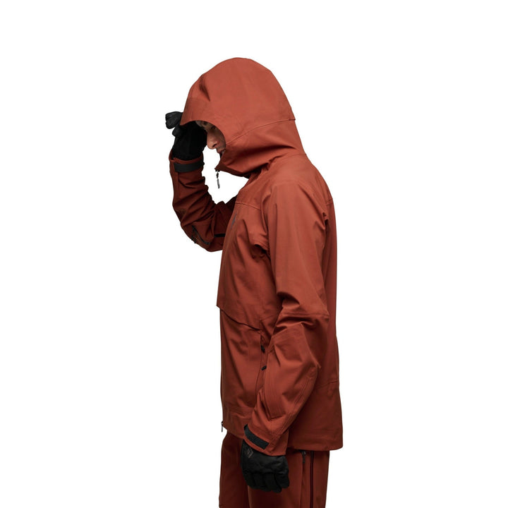 Black Diamond Men’s Factor Shell - Iron Red - SAMPLE DROP