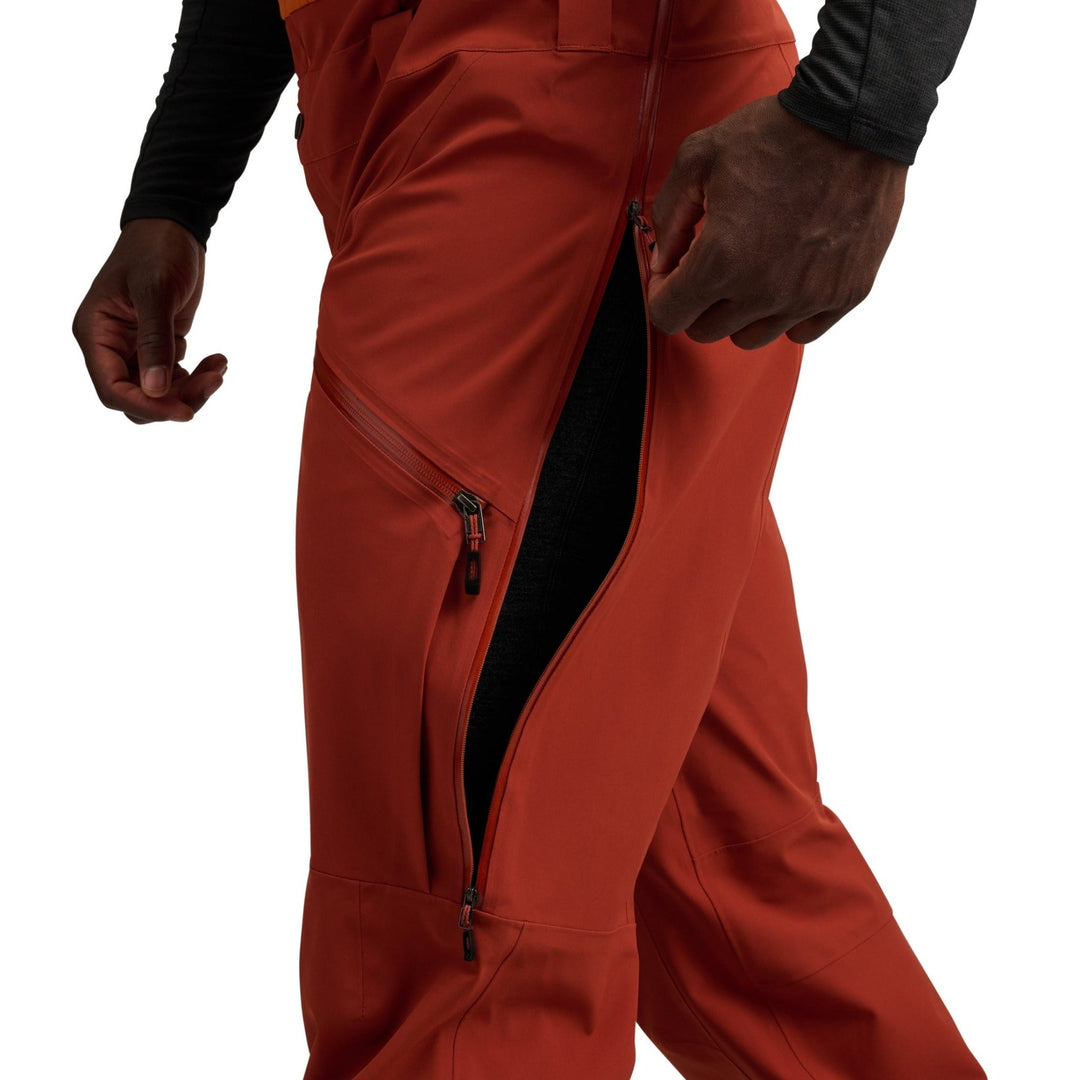 Black Diamond Men’s Recon Stretch Bibs - Saffron - Burnt Sienna - SAMPLE DROP
