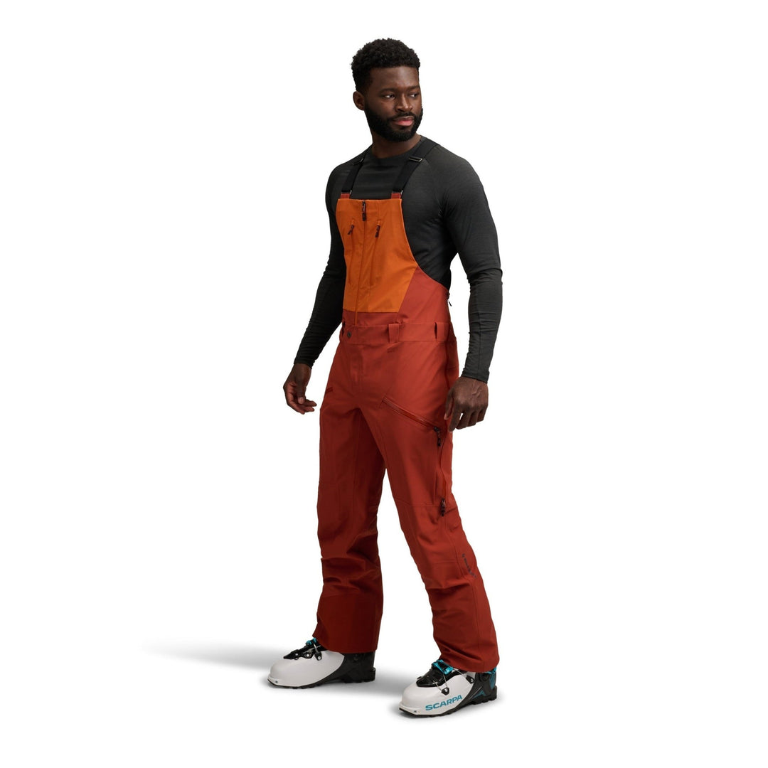 Black Diamond Men’s Recon Stretch Bibs - Saffron - Burnt Sienna - SAMPLE DROP