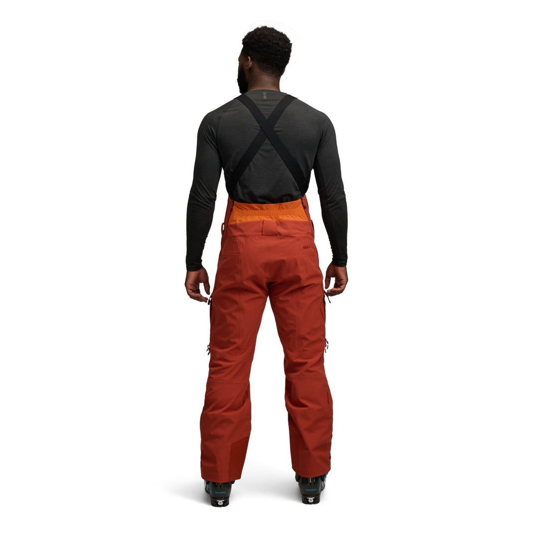 Black Diamond Men’s Recon Stretch Bibs - Saffron - Burnt Sienna - SAMPLE DROP