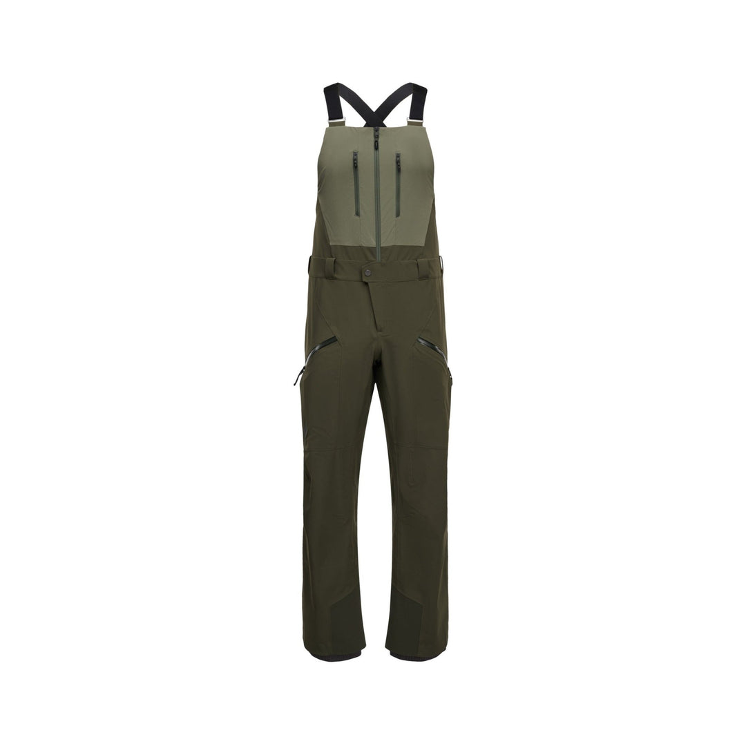 Black Diamond Men’s Recon Stretch Bibs - Tundra - Dark Moss - SAMPLE DROP