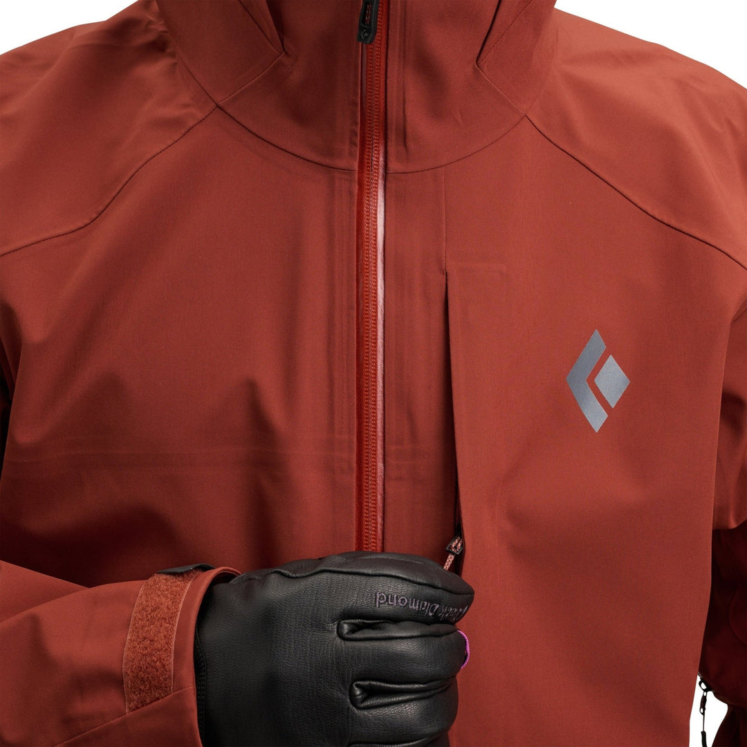 Black Diamond Men’s Recon Stretch Shell - Iron Red - SAMPLE DROP