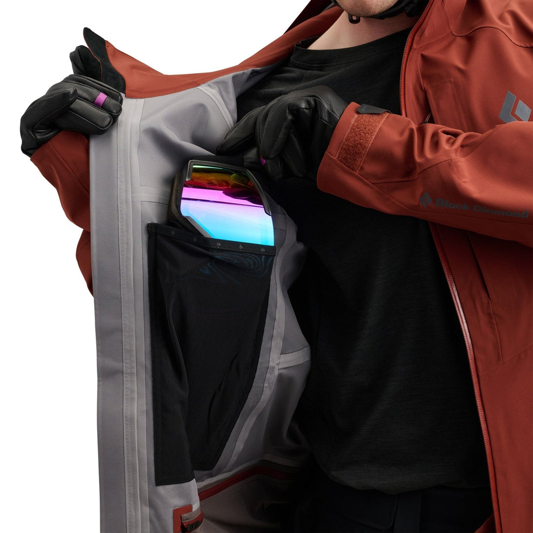 Black Diamond Men’s Recon Stretch Shell - Iron Red - SAMPLE DROP