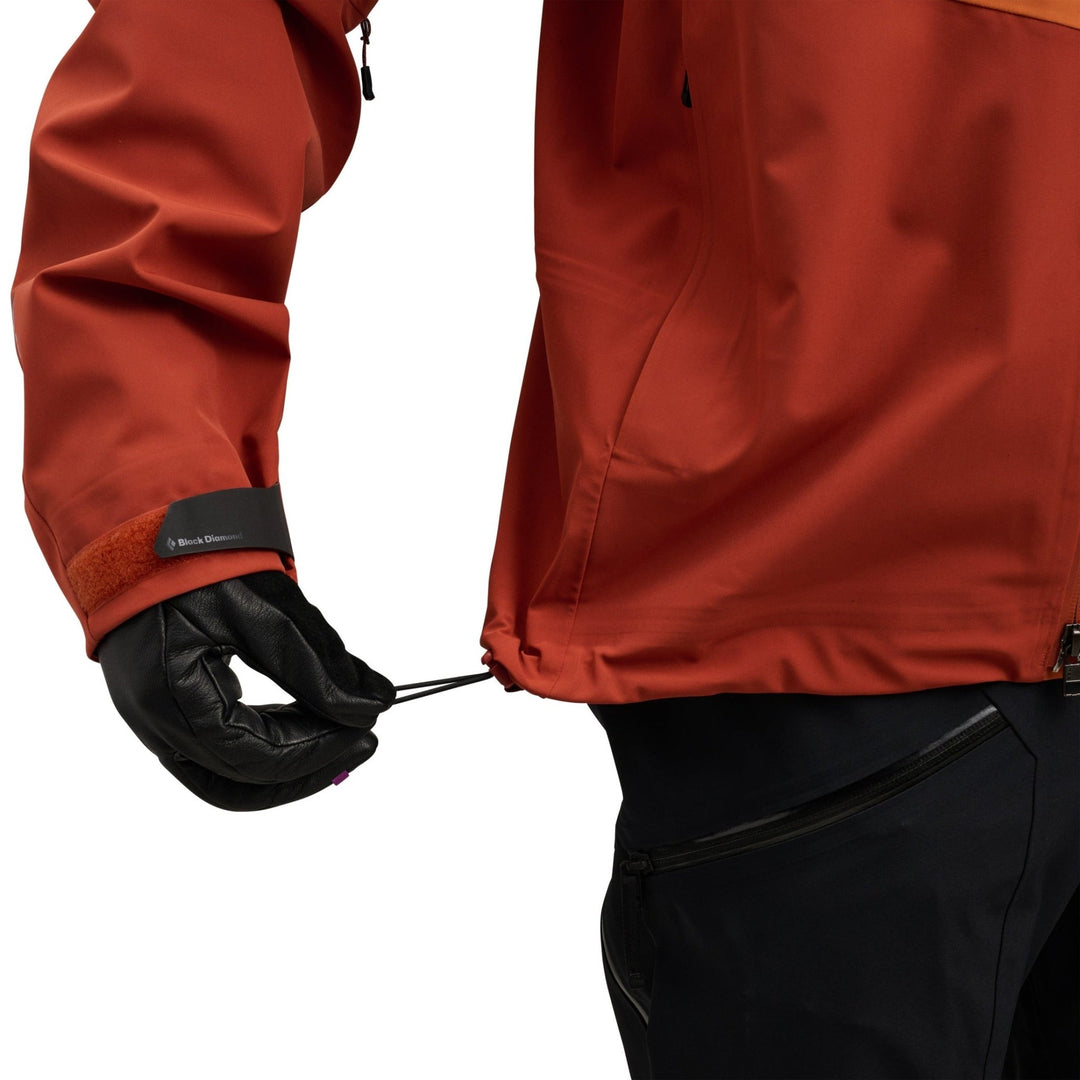 Black Diamond Men’s Recon Stretch Shell - Saffron - Burnt Sienna - SAMPLE DROP