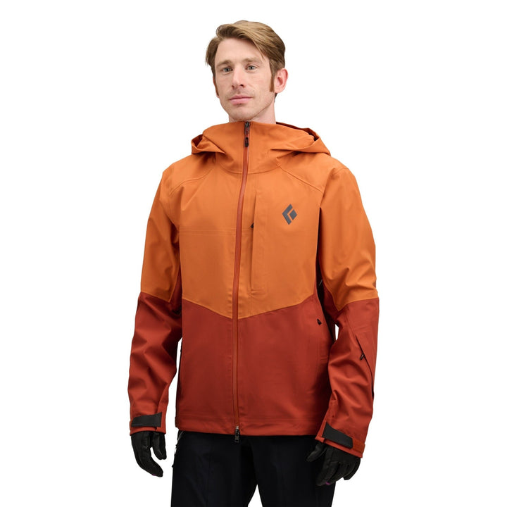 Black Diamond Men’s Recon Stretch Shell - Saffron - Burnt Sienna - SAMPLE DROP