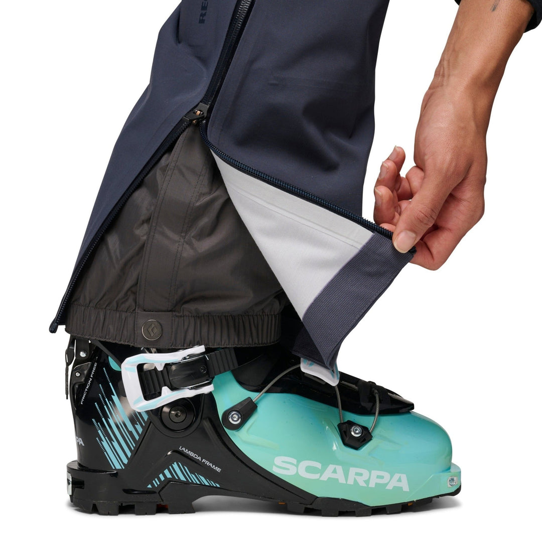 Black Diamond Women’s Factor Bibs - Charcoal - SAMPLE DROP