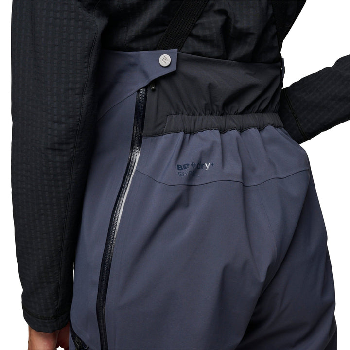 Black Diamond Women’s Factor Bibs - Charcoal - SAMPLE DROP