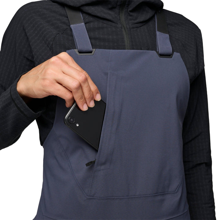 Black Diamond Women’s Factor Bibs - Charcoal - SAMPLE DROP