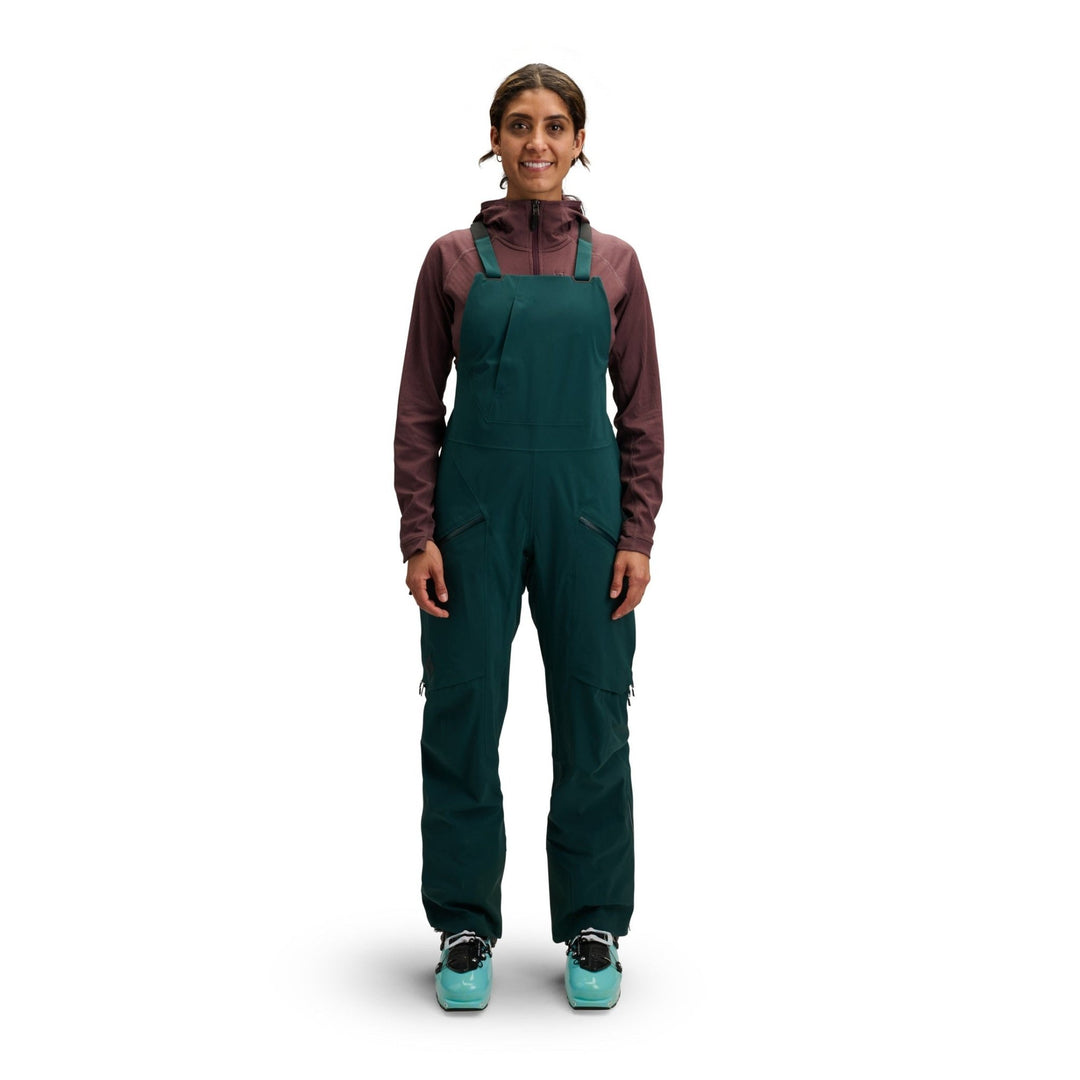 Black Diamond Women’s Factor Bibs - Deep Woods - SAMPLE DROP