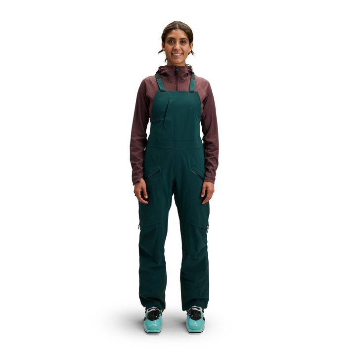 Black Diamond Women’s Factor Bibs - Deep Woods - SAMPLE DROP
