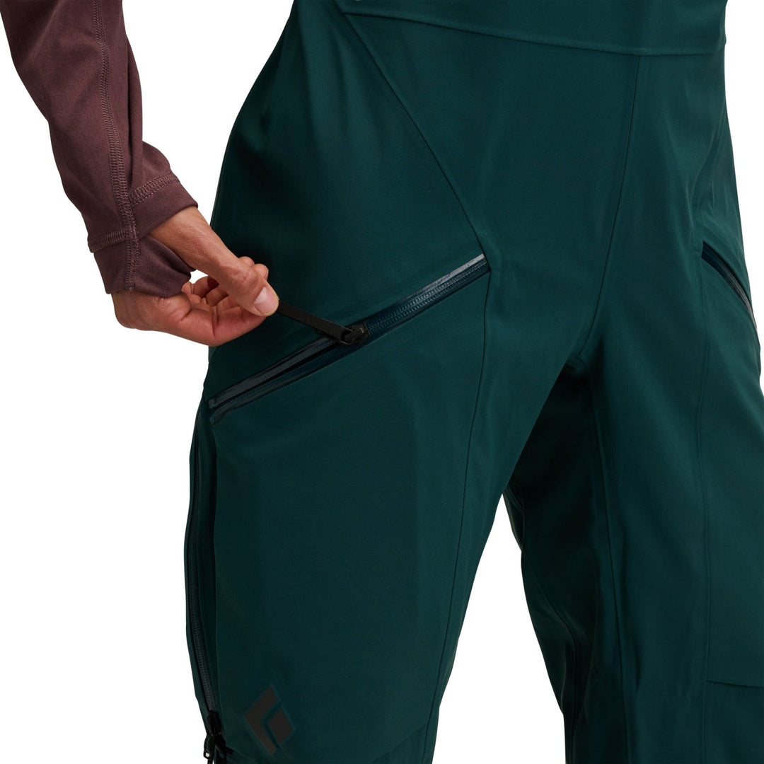 Black Diamond Women’s Factor Bibs - Deep Woods - SAMPLE DROP