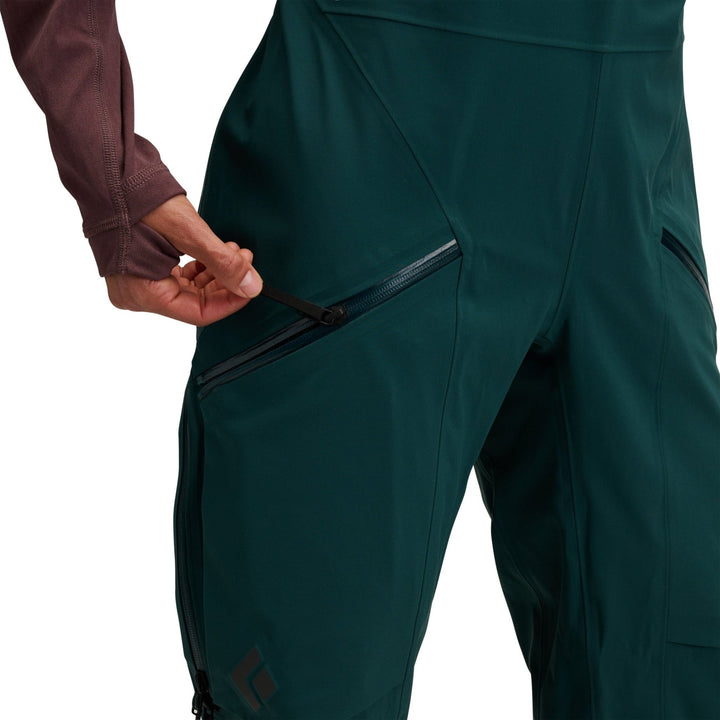 Black Diamond Women’s Factor Bibs - Deep Woods - SAMPLE DROP