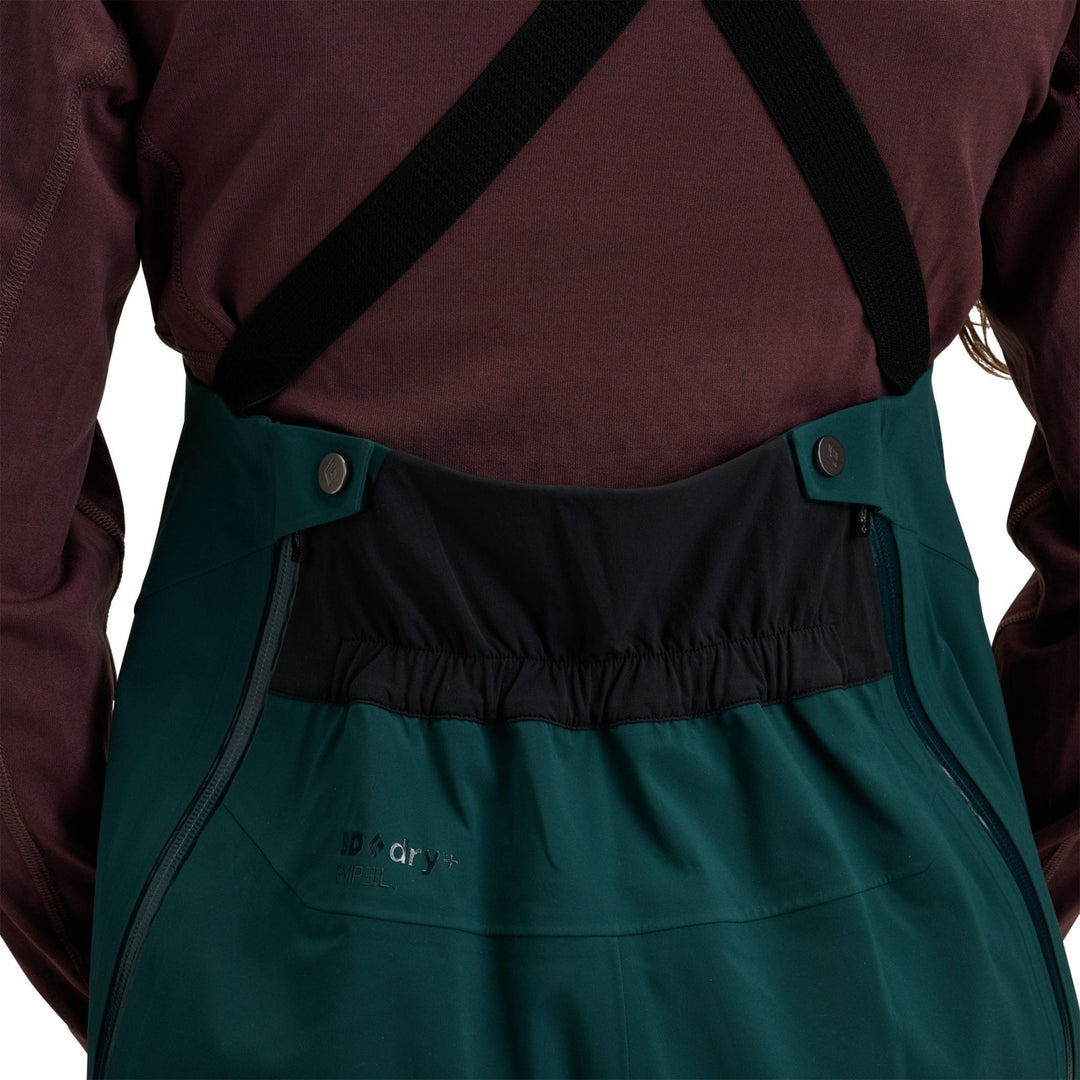 Black Diamond Women’s Factor Bibs - Deep Woods - SAMPLE DROP