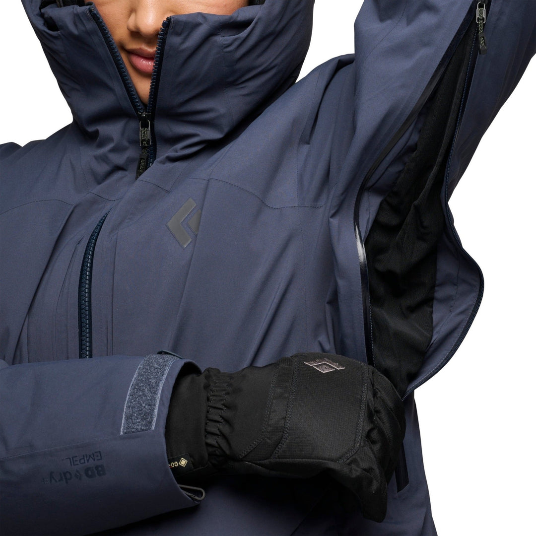 Black Diamond Women’s Factor Insulated Parka - Charcoal - SAMPLE DROP