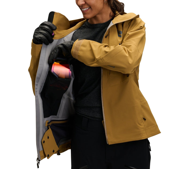 Black Diamond Women’s Recon Stretch Shell - Flax - SAMPLE DROP