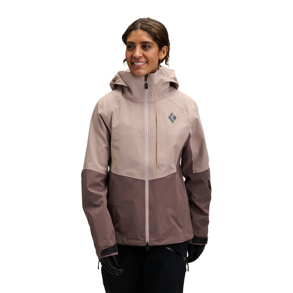 Black Diamond Women’s Recon Stretch Shell - Pale Mauve - Dark Mauve - SAMPLE DROP