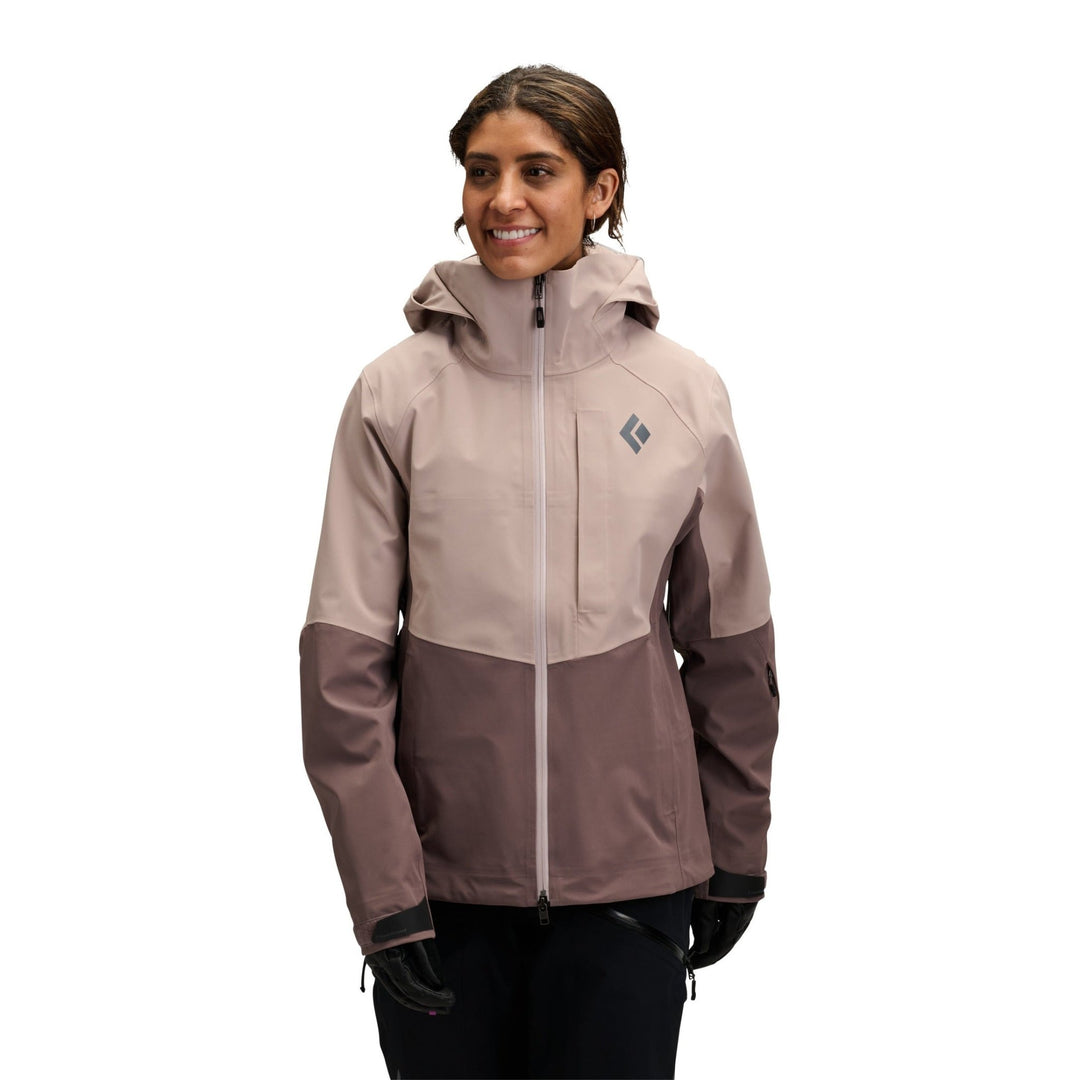 Black Diamond Women’s Recon Stretch Shell - Pale Mauve - Dark Mauve - SAMPLE DROP
