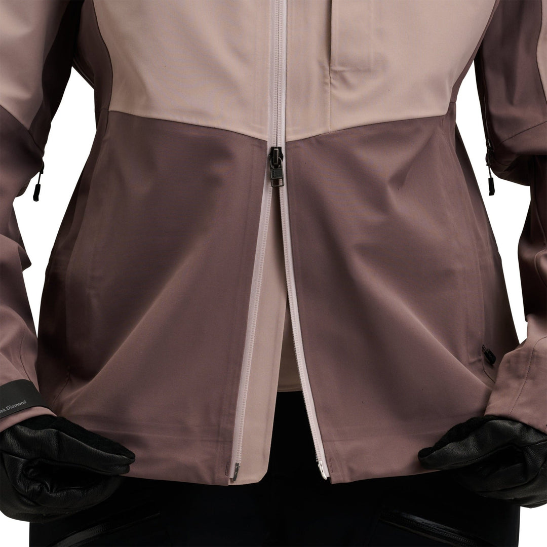 Black Diamond Women’s Recon Stretch Shell - Pale Mauve - Dark Mauve - SAMPLE DROP