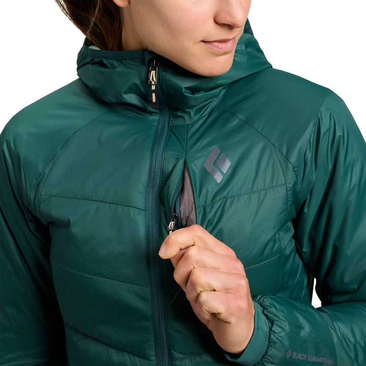 Black Diamond Women’s Solution Hoody - Deep Woods - SAMPLE DROP