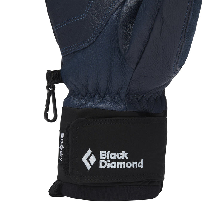 Black Diamond Women’s Spark Gloves - Charcoal - Belay Blue - SAMPLE DROP