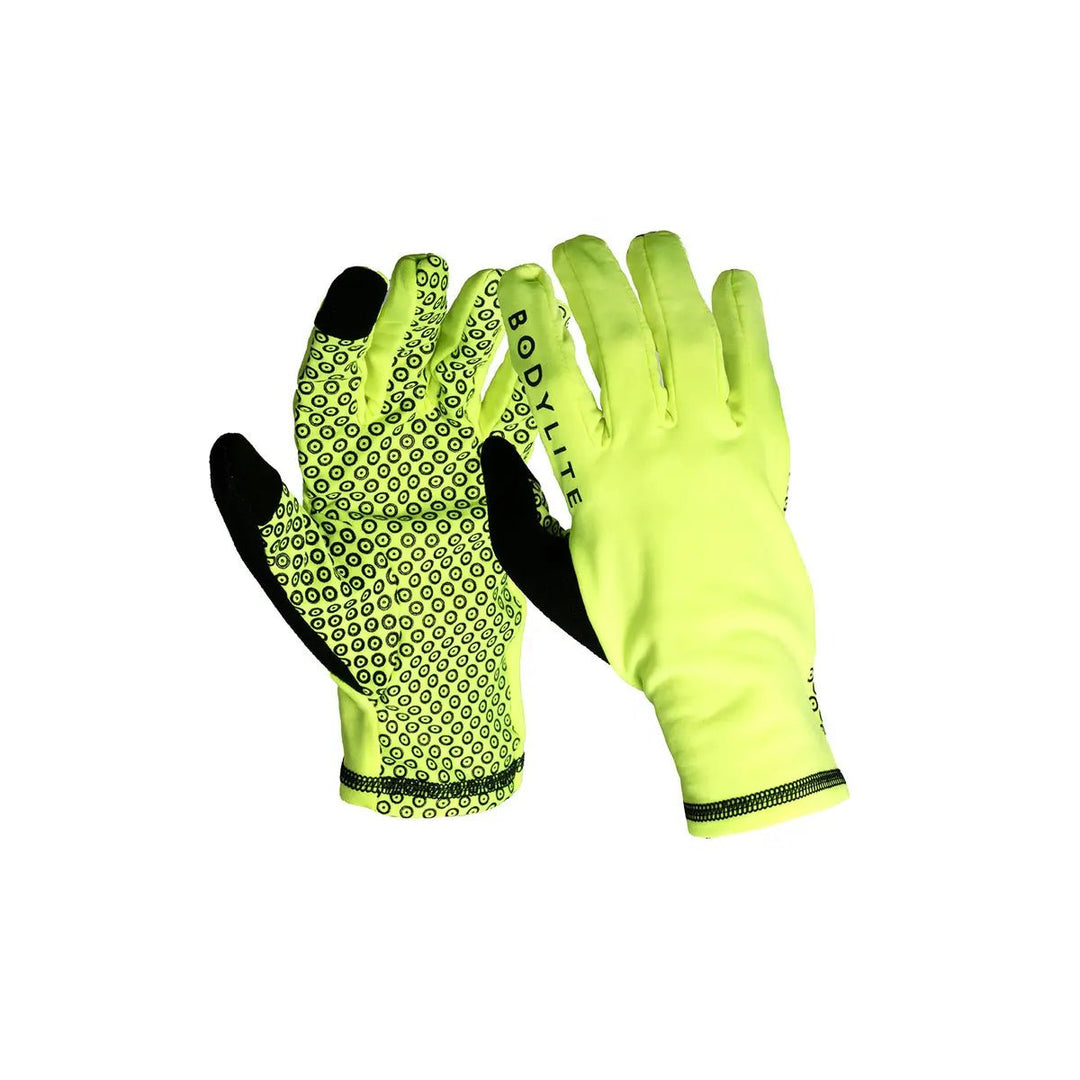 Bodylite Reflective Gloves - Yellow - SAMPLE DROP