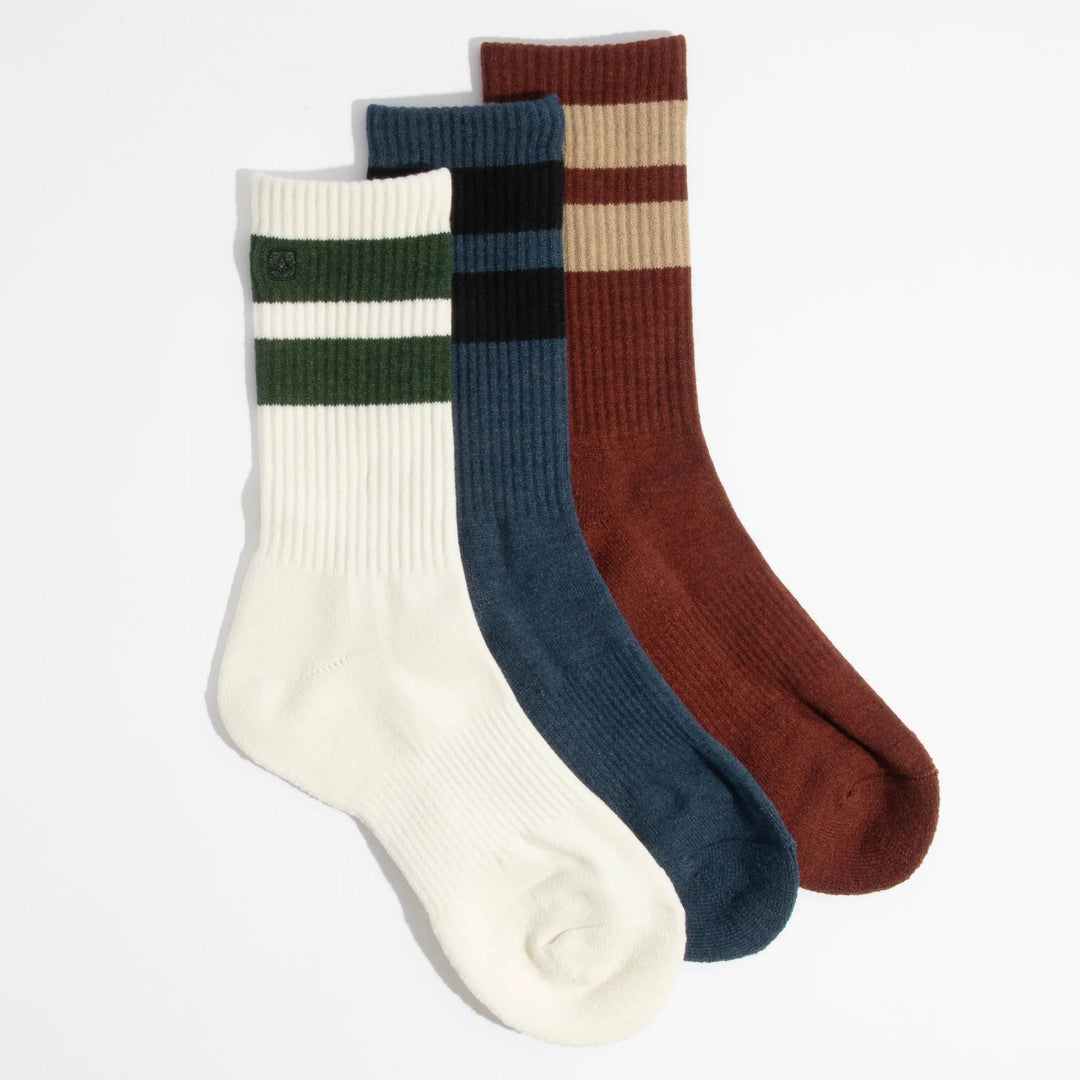 Coal The Everyday Crew Sock Three Pack - L/XL - SAMPLE DROP