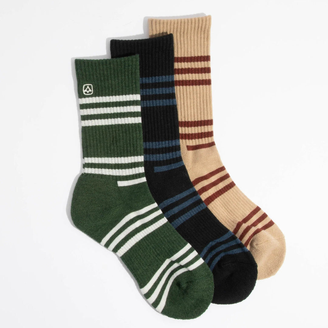 Coal The Everyday Crew Sock Three Pack - S/M - SAMPLE DROP