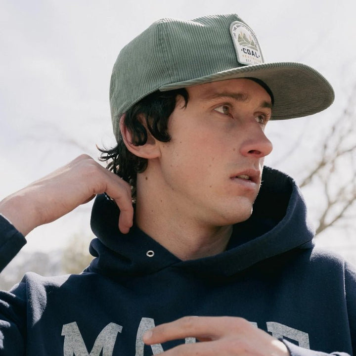 Coal The Hilltop Hat – Corduroy 5 - Panel Flat Brim Snapback Cap - SAMPLE DROP